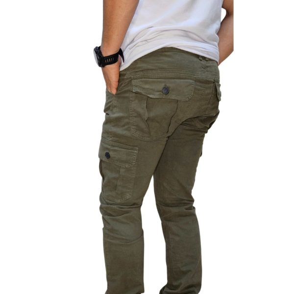 Pantalón Cargo Stretch Resorte en bota - Imagen 7