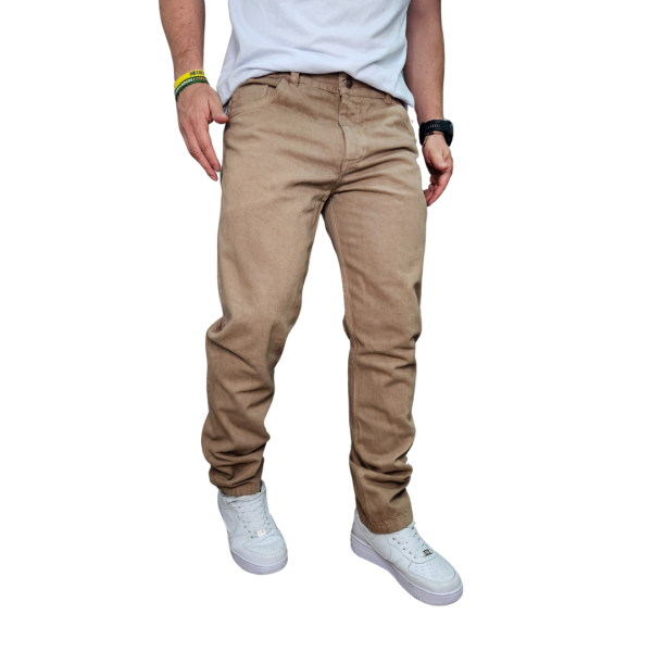 Pantalón Hombre Algodón No Stretch Semi Recto