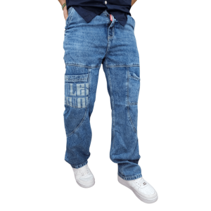 Jean Oversize Denim Azul