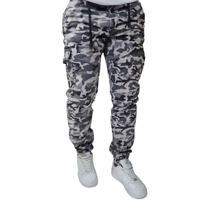 Pantalón Cargo Camuflado Resorte en bota