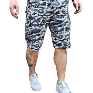 bermuda cargo dril camuflada