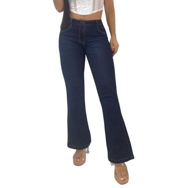 Home jean dama bota campana stretch